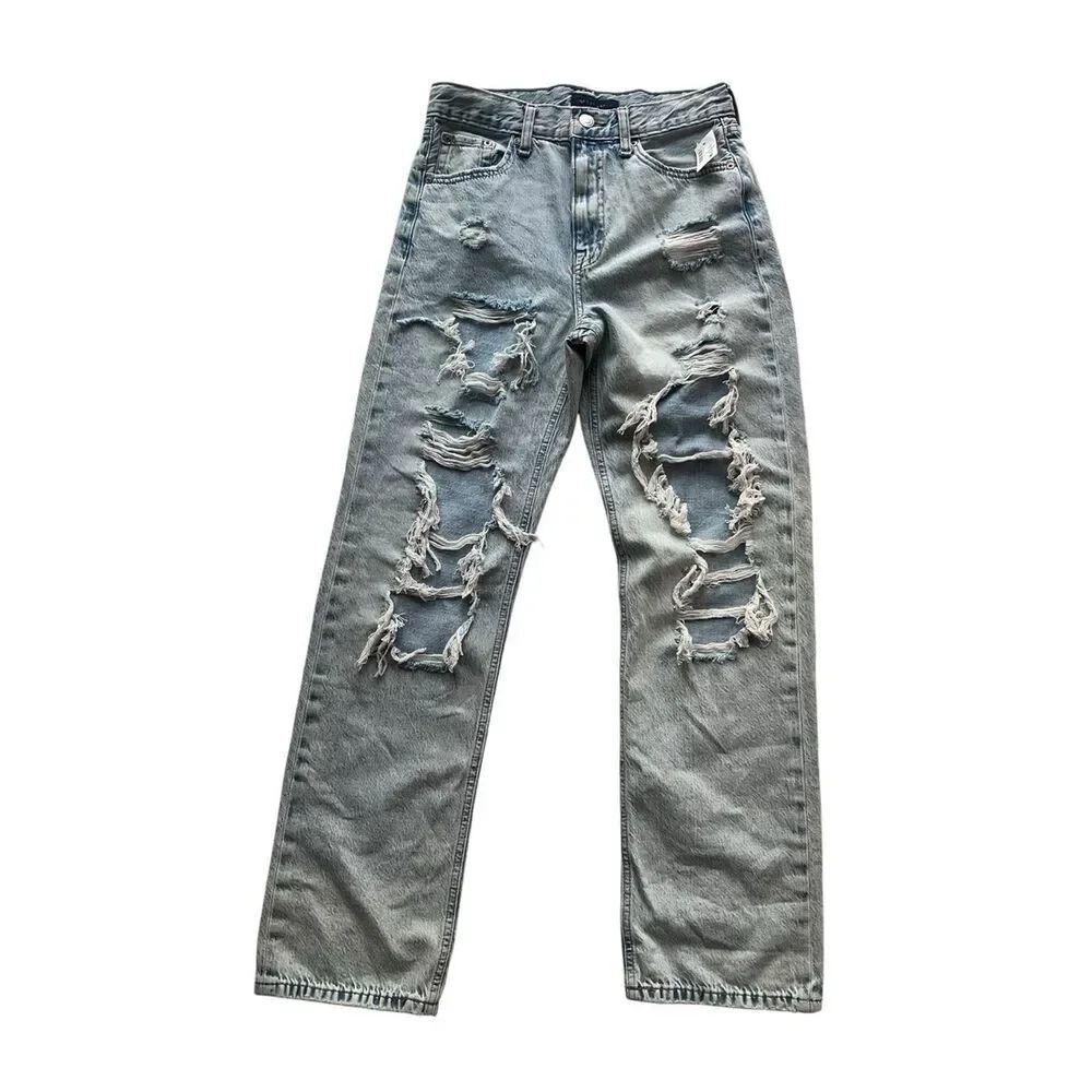 NWT Aéropostale 90s Baggy Distress High Rise Y2K Wide Leg Skater Grunge Jeans 4